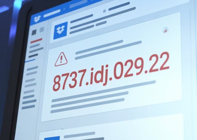 Errorcode Dropbox 8737.idj.029.22: Fix It Fast and Avoid Frustration