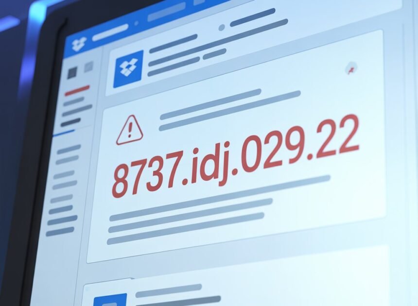 Errorcode Dropbox 8737.idj.029.22: Fix It Fast and Avoid Frustration